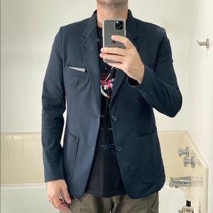 Ministry technical stretch blazer in navy